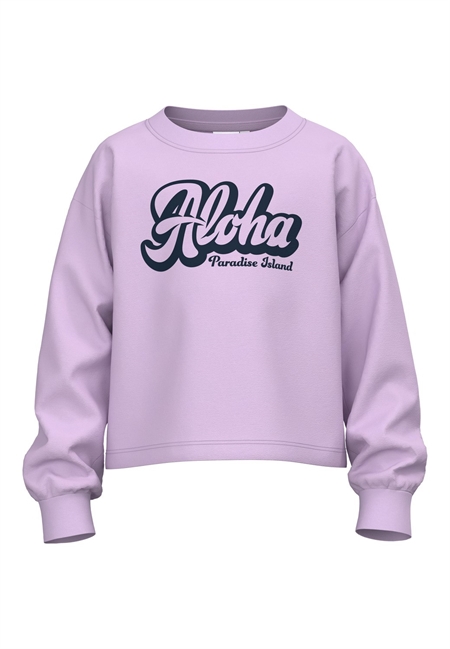 NAME IT Kort Sweat Shirt Vanita Orchid Bloom